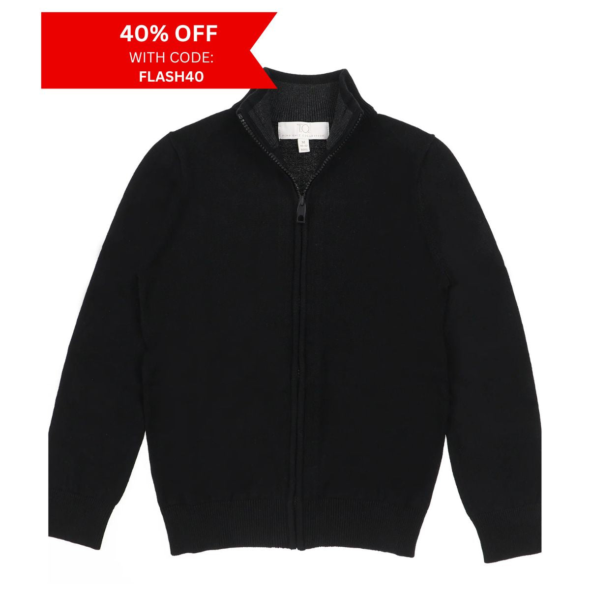 Boys Jumpers Matalan Grey Longline Knitted Zip Up Cardigan CA