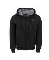 T.O. Collection Adult's Fully Lined Black X Style with thumb hole Hoodie -Grey Fur