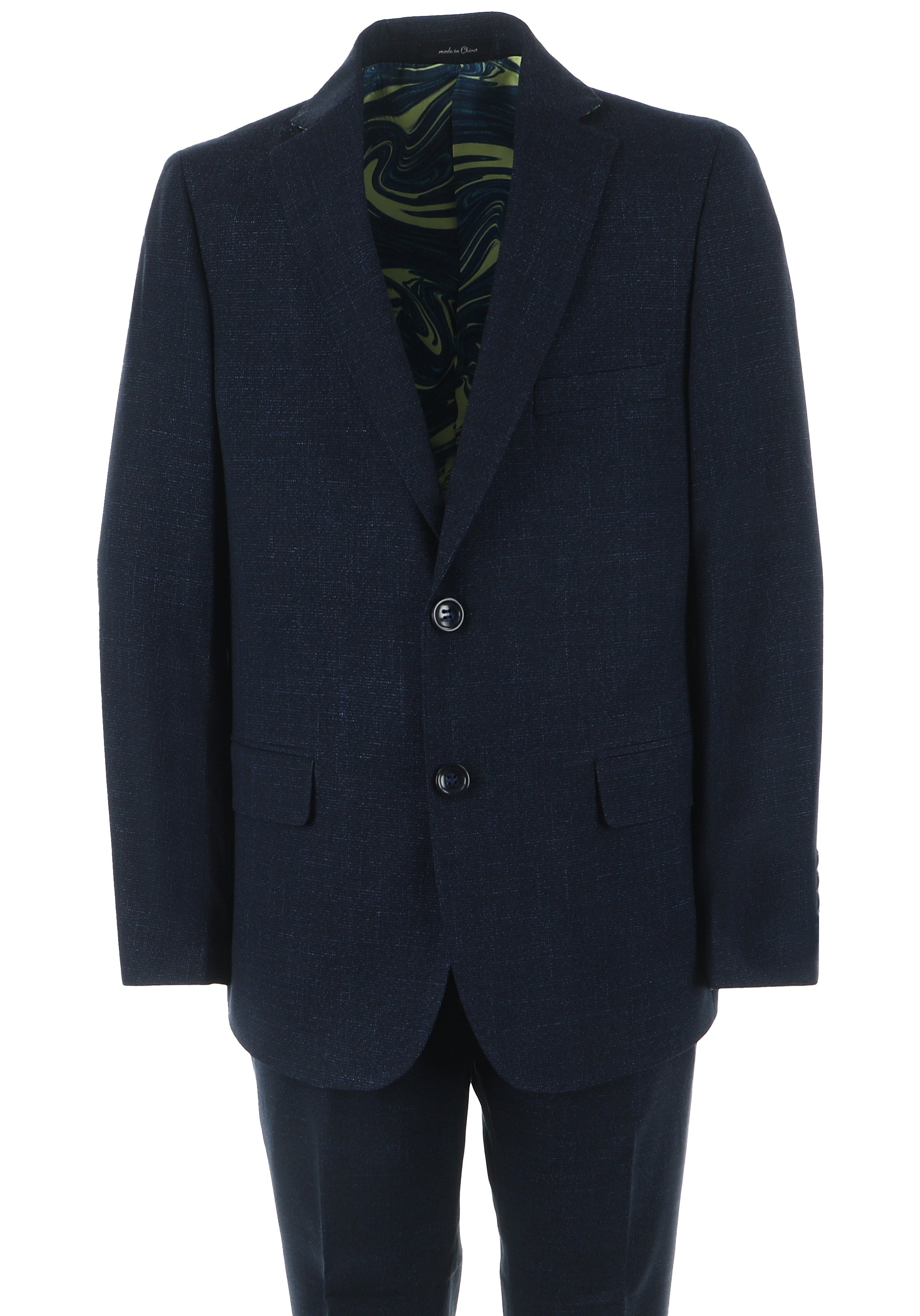 Boys Half Sleeves Suit - Black & Blue main image 1