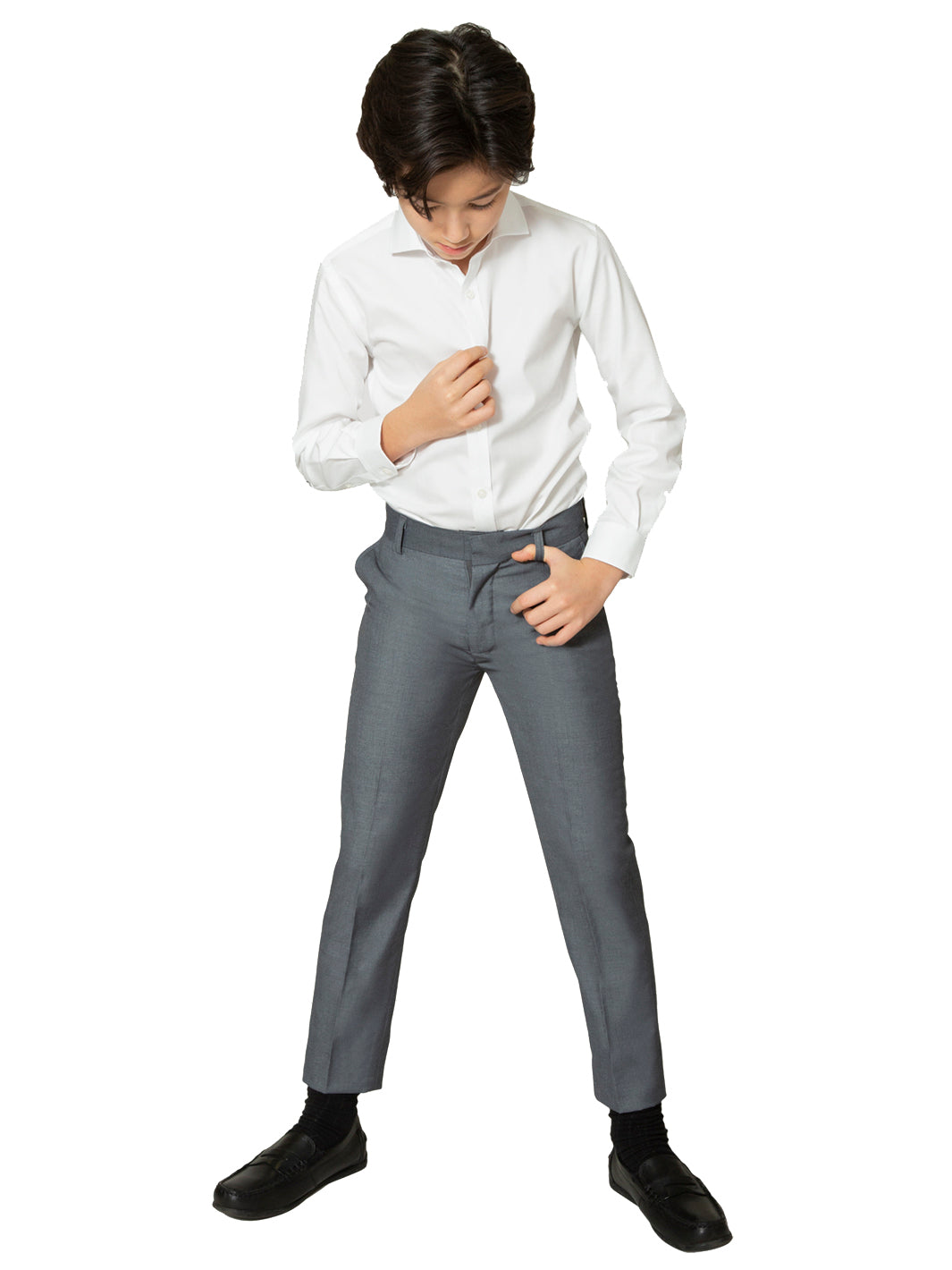 boys grey dress pants Boy's TR maxi-dresses-old Slim Fit Black Dress Perfect for formal events Available Sizes:18.5 36/37
