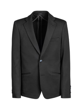 Boy's Basic Stretch Blazer - Black