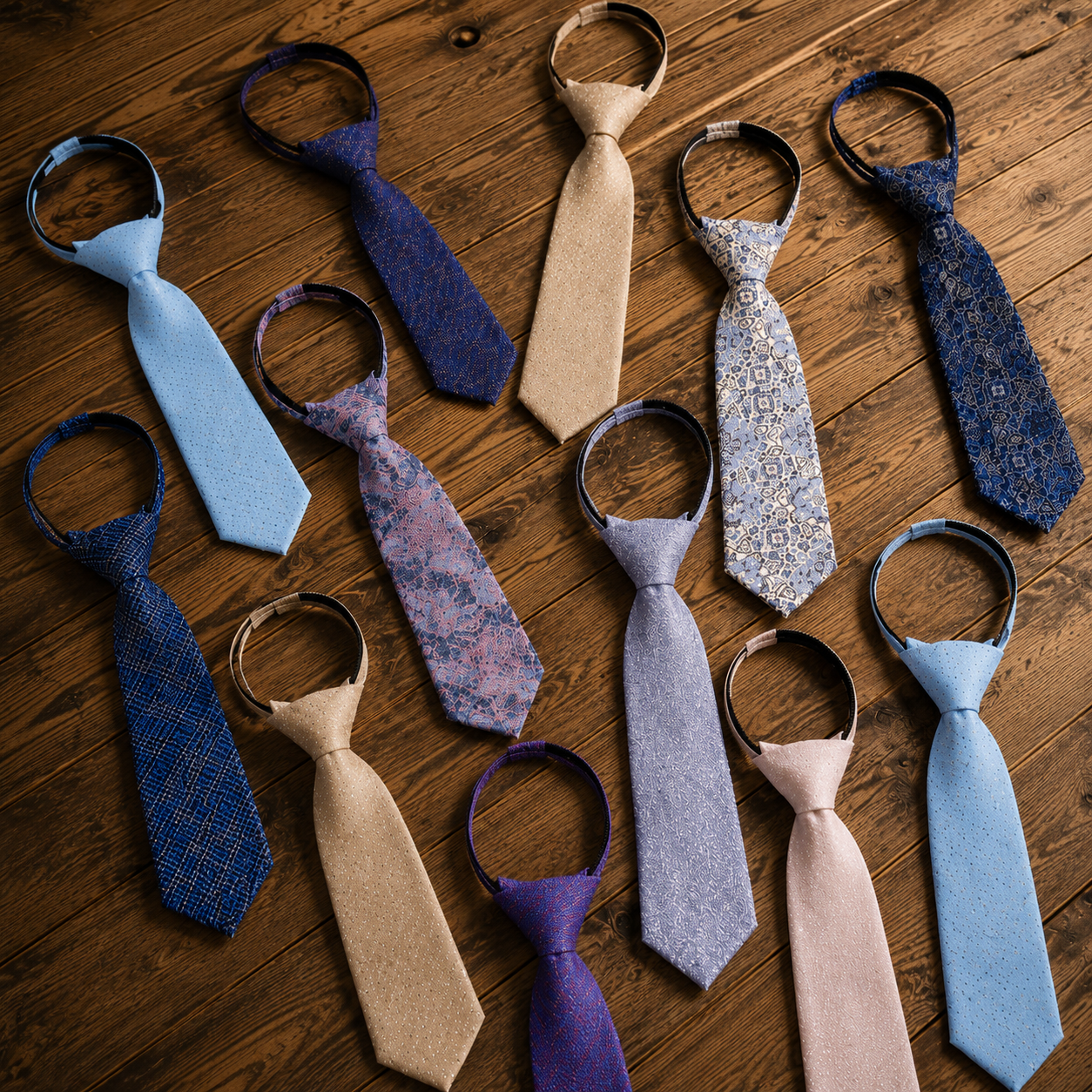 zipper tie for boys