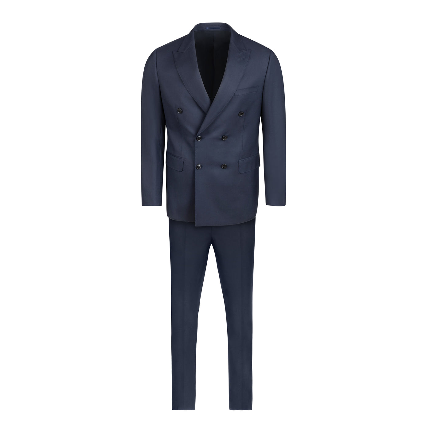 Men's Cardeliano Wool Double Breasted Suit - Navy