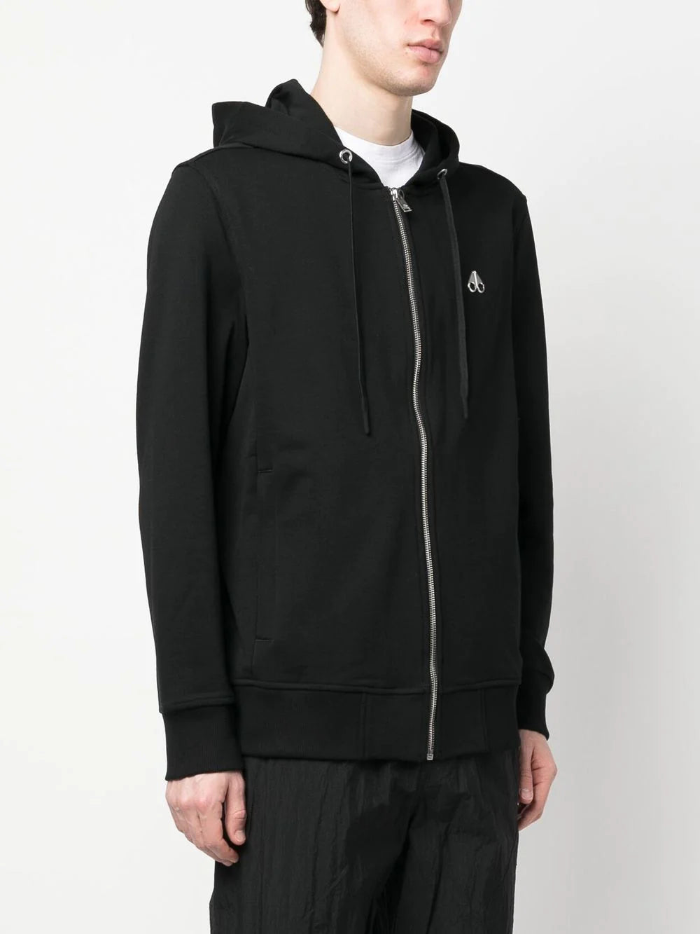 ★韓国の人気★【MOOSE KNUCKLES】★DUNDAS ZIPUP HOODIE★ Men's Moose Knuckles Dundas Zip Hoodie - Black – The His Place