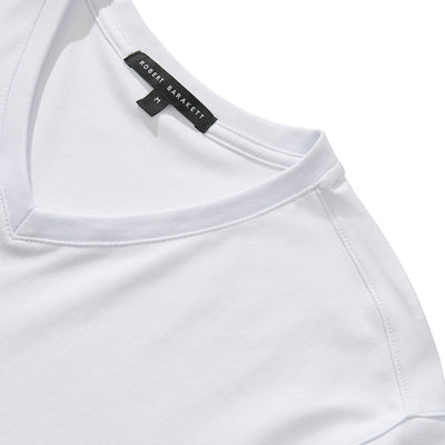 Georgia V-Neck T-shirt In White