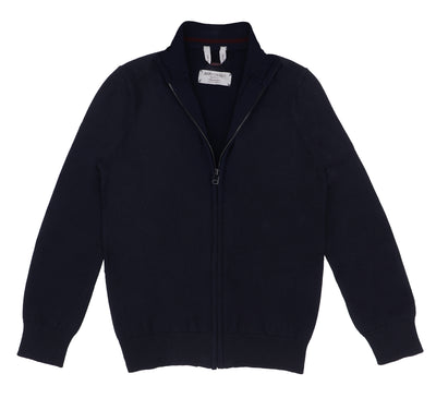 Bartorelli Napoli Merino Wool Boy's Full Zip Sweater