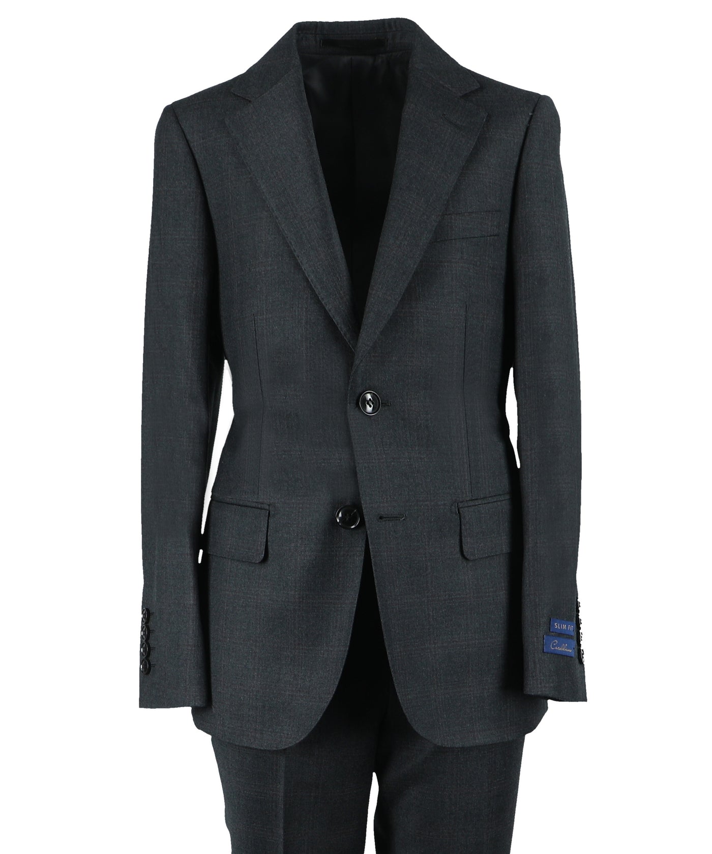 Boy's Fashion Cardeliano Wool Suit - Charcoal