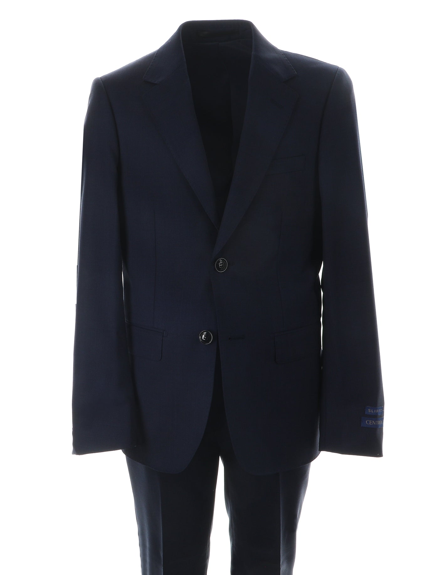Boy's Centrion Fashion Wool Suit - Navy