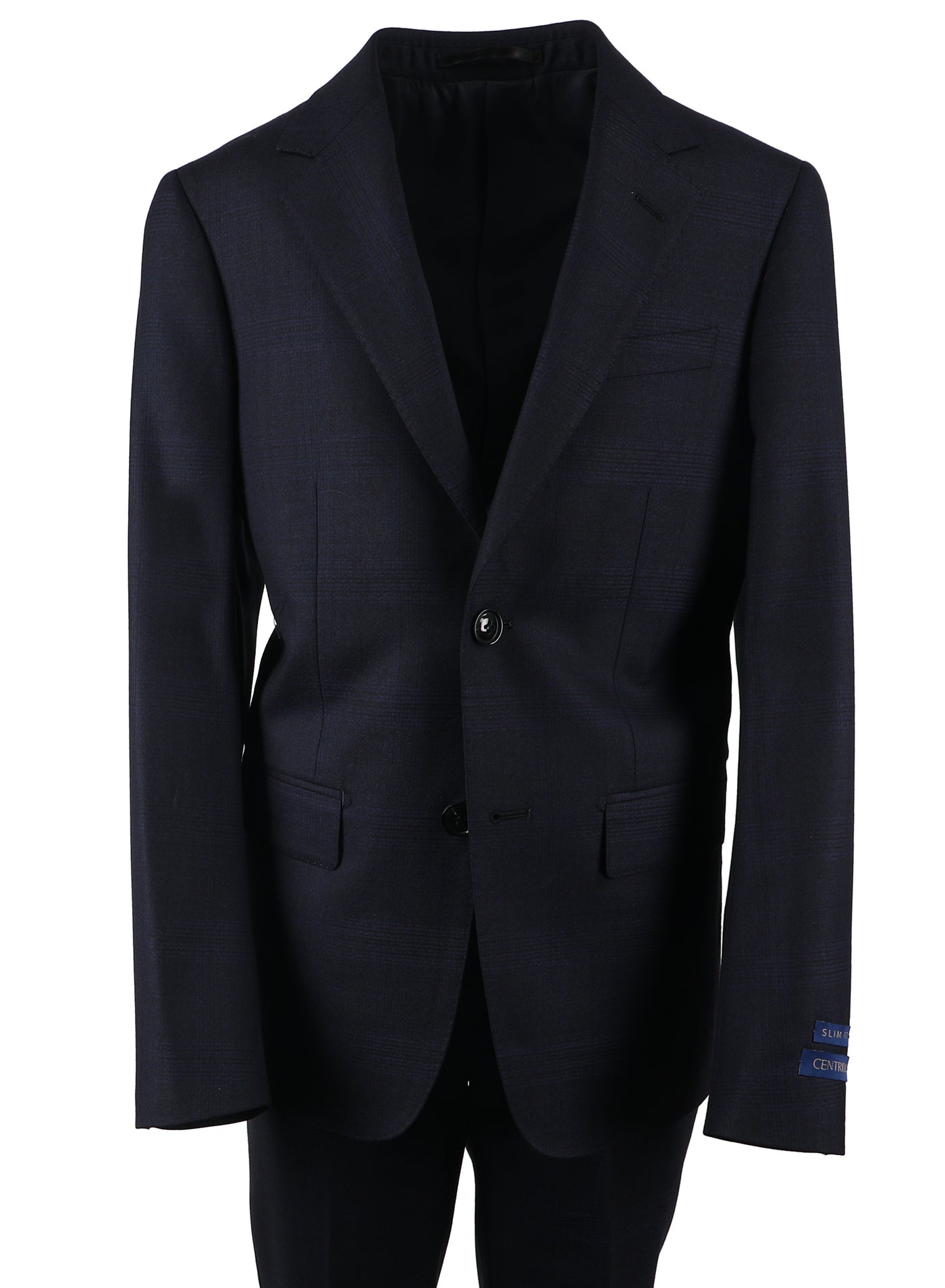 Boy's Centrion Fashion Wool Suit - Navy