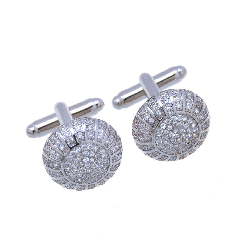 Tom Orr Cufflinks Silver Round