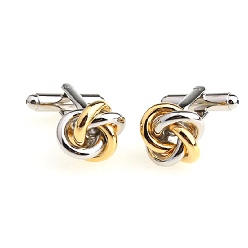 T.O. Collection Gold Cufflinks - Rounded