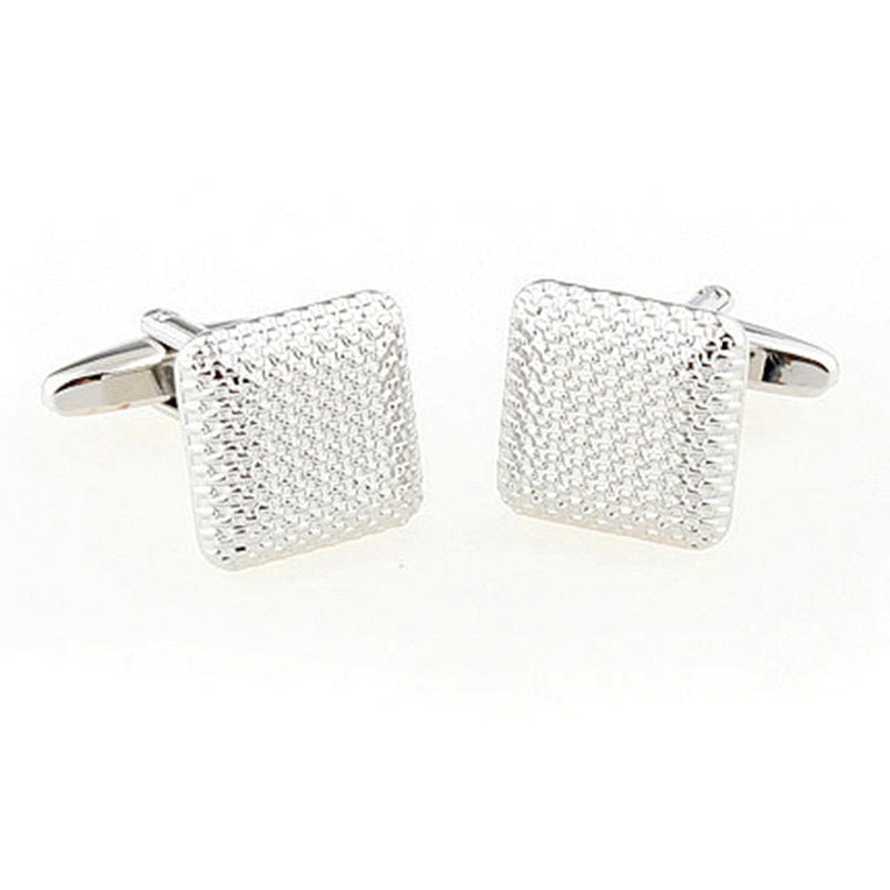 T.O. Collection Square  Silver Cufflinks - Square