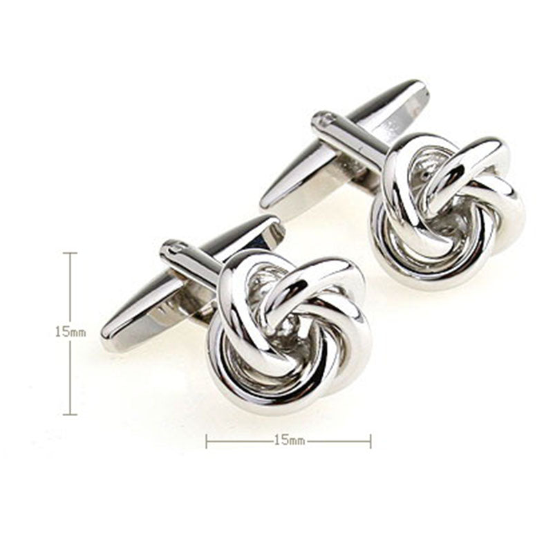 T.O. Collection Rounded Cufflinks - Silver