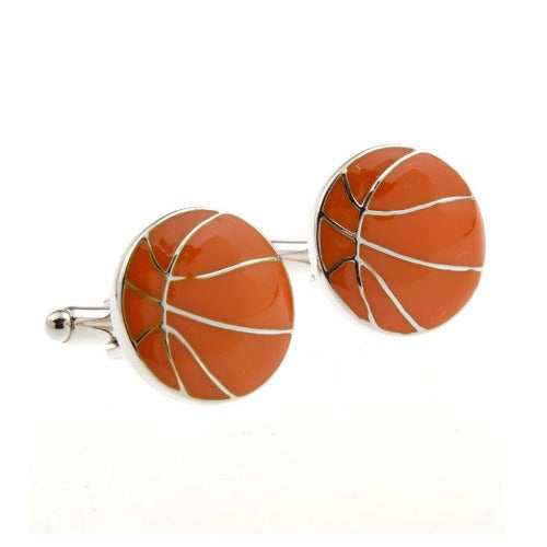 T.O. Collection Orange Cufflinks - Rounded