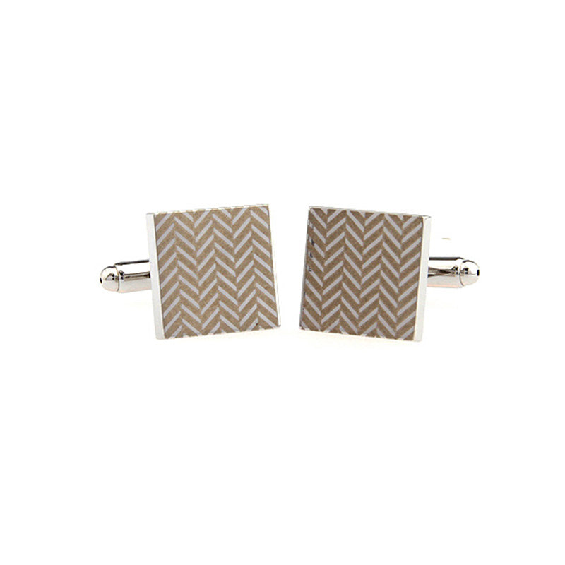 T.O. Collection Silver Cufflinks - Square Silver