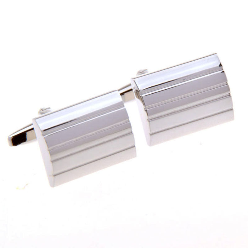 T.O. Collection Silver Cufflinks - Silver Square