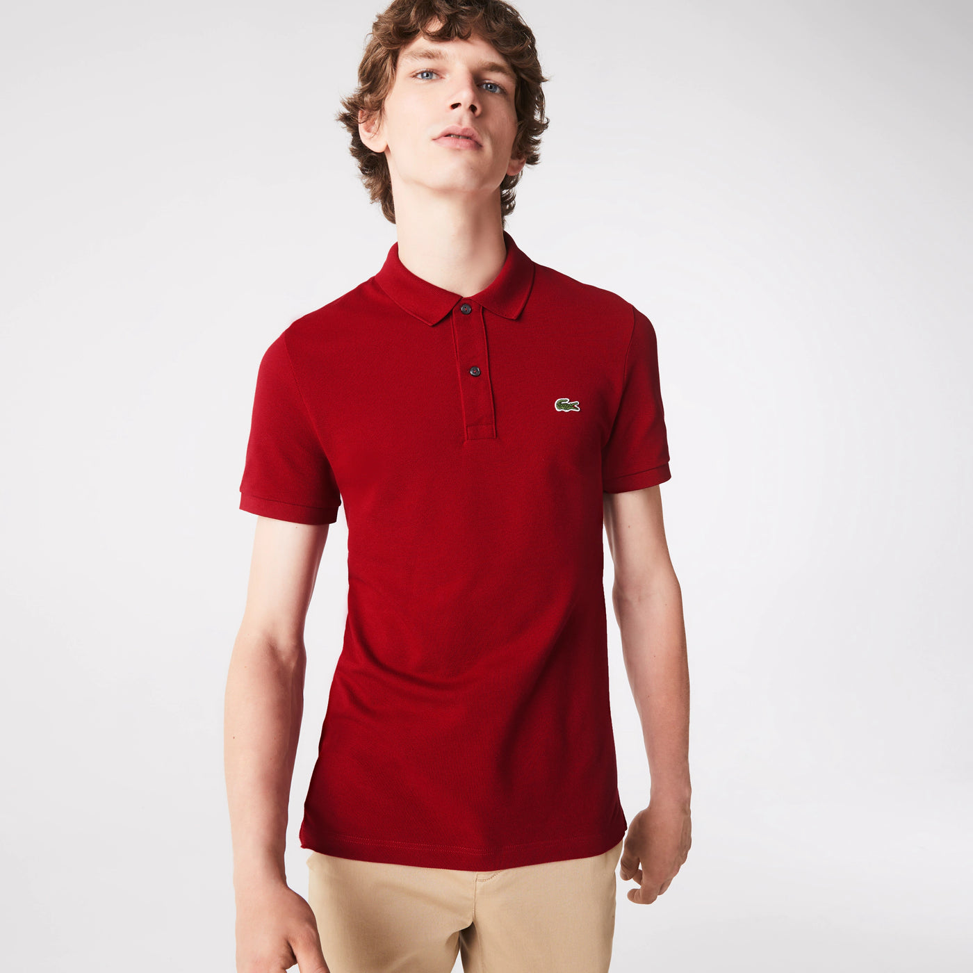 Men's Lacoste Slim Fit Polo Shirt - Bordeaux