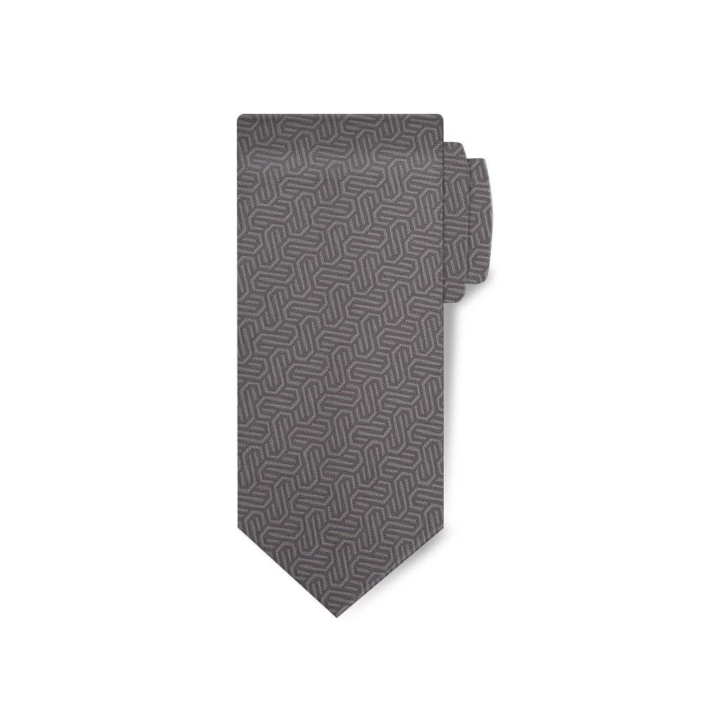 Titanium Mens Woven Violet Collection Tie