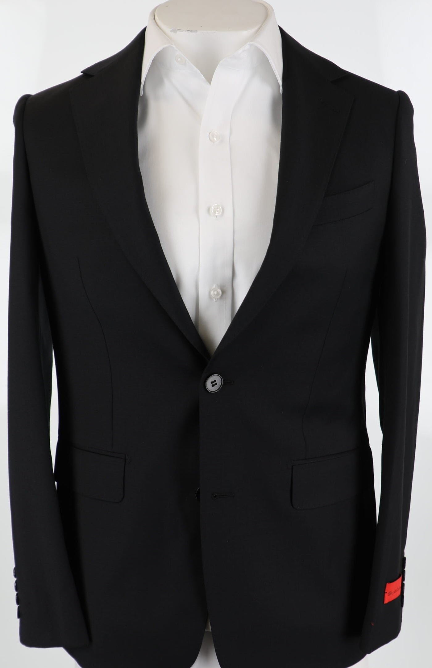 Men's Bartorelli Napoli Wool Suit - Black