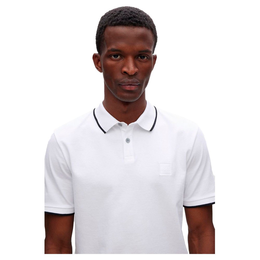 Men's Hugo Boss PasserTip Polo Shirt White – The His Place
