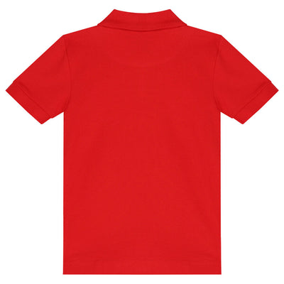 Boys Polo Shirt In Red