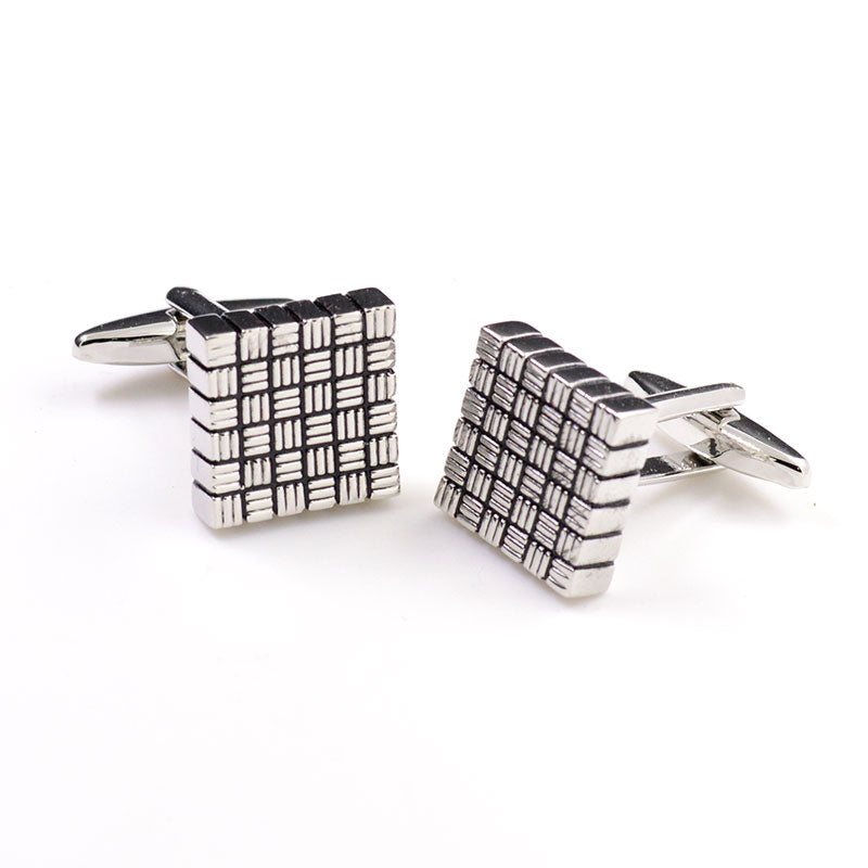 T.O. Collection Silver Square Cufflinks - Square Silver