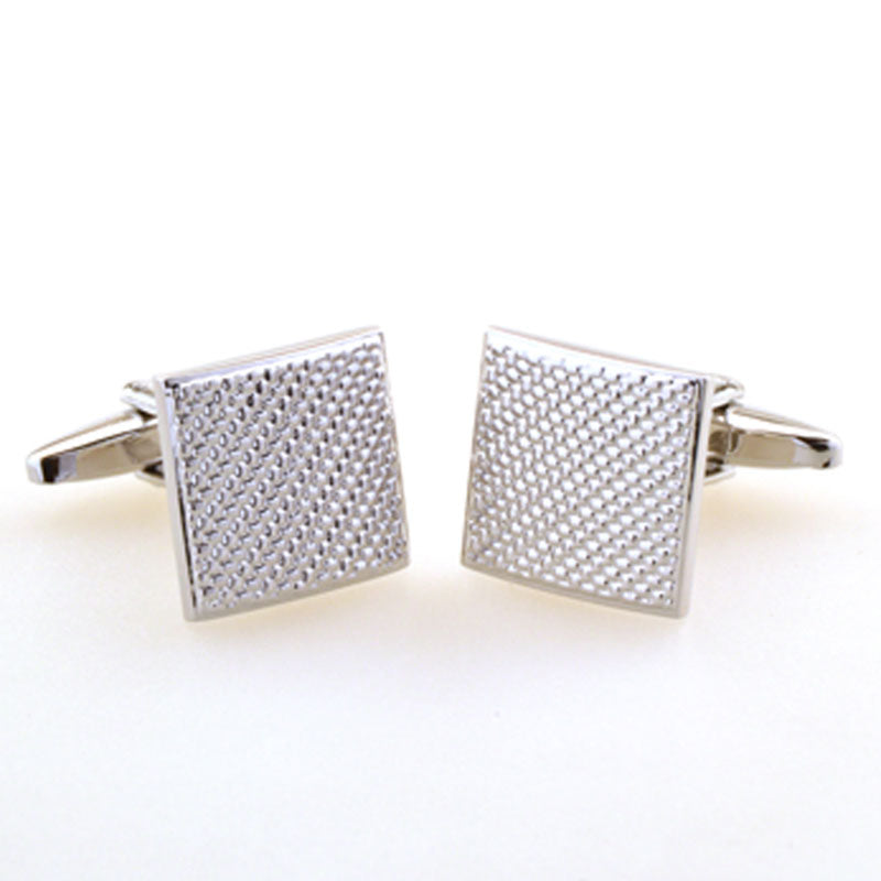 T.O. Collection Silver Cufflinks - Square