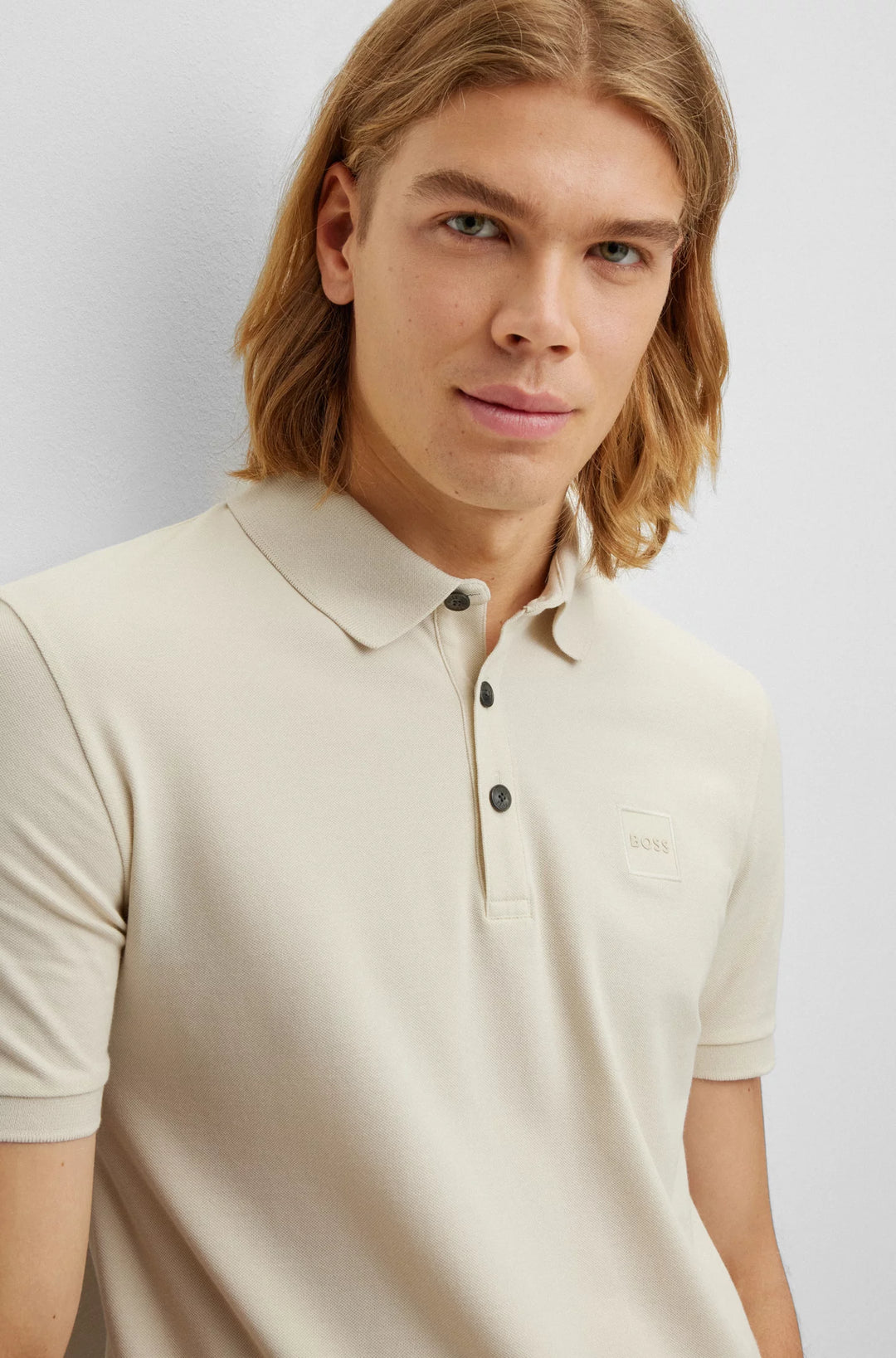 Men's Hugo Boss Passenger Polo Shirt Beige - Main Image