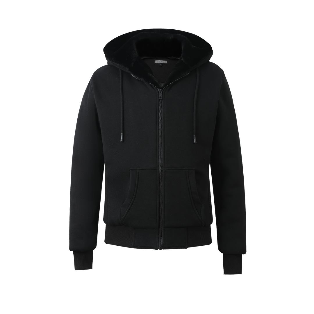 トップス Awesome boy Black zip hoodie T.O. Collection Boy's Black Hoodie - sweatshirt- Black Removable