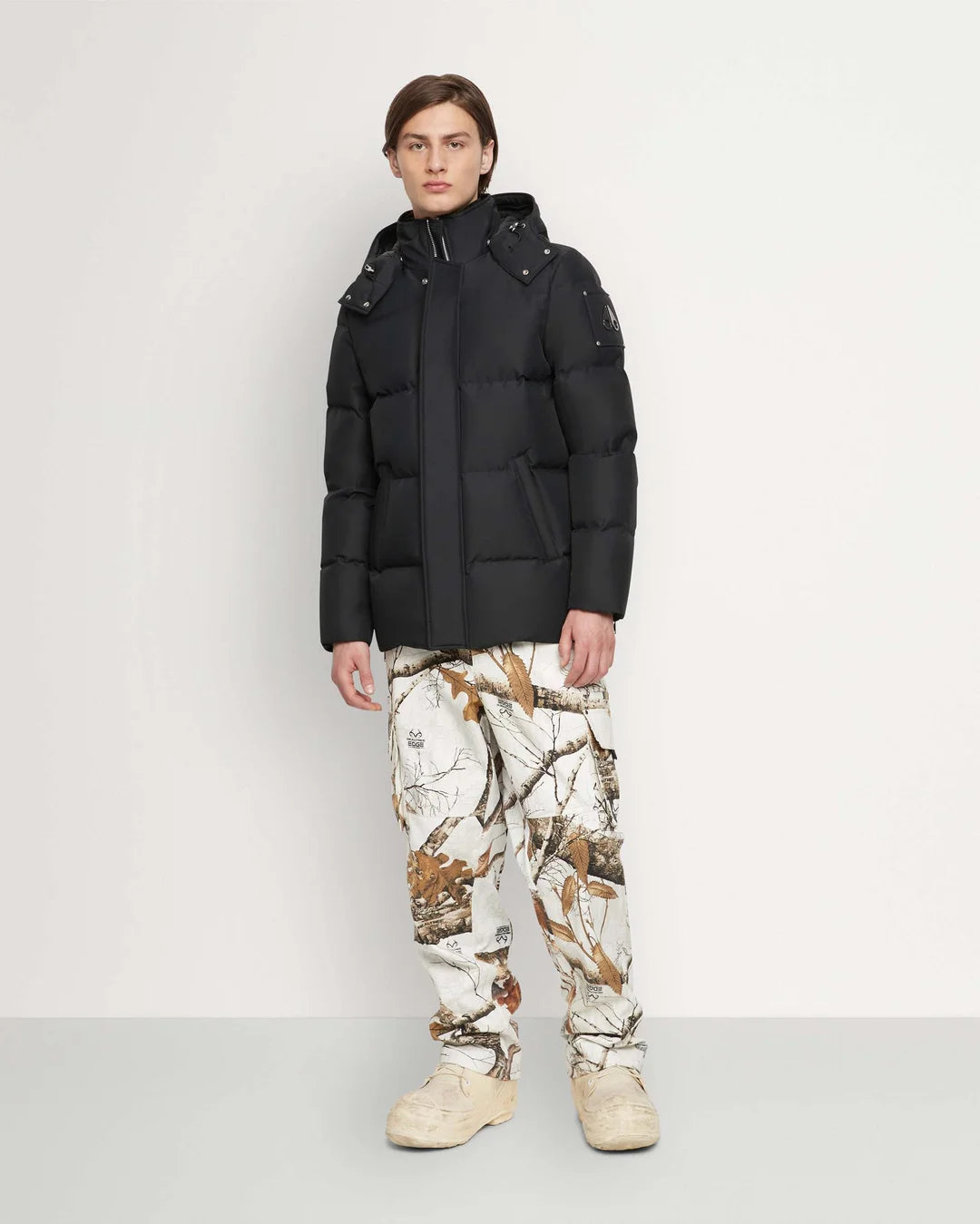 Men's Moose Knuckles Cloud 3Q Coat - Black – The His Place