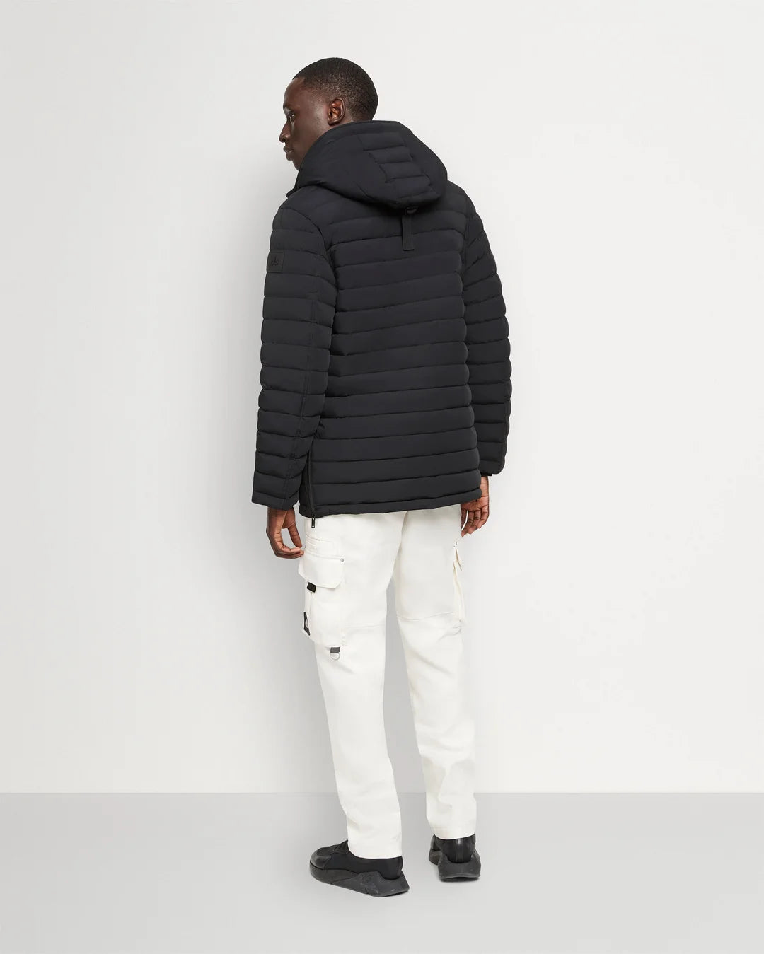 Men's Moose Knuckles Grey Stone Jacket - Black – The His Place