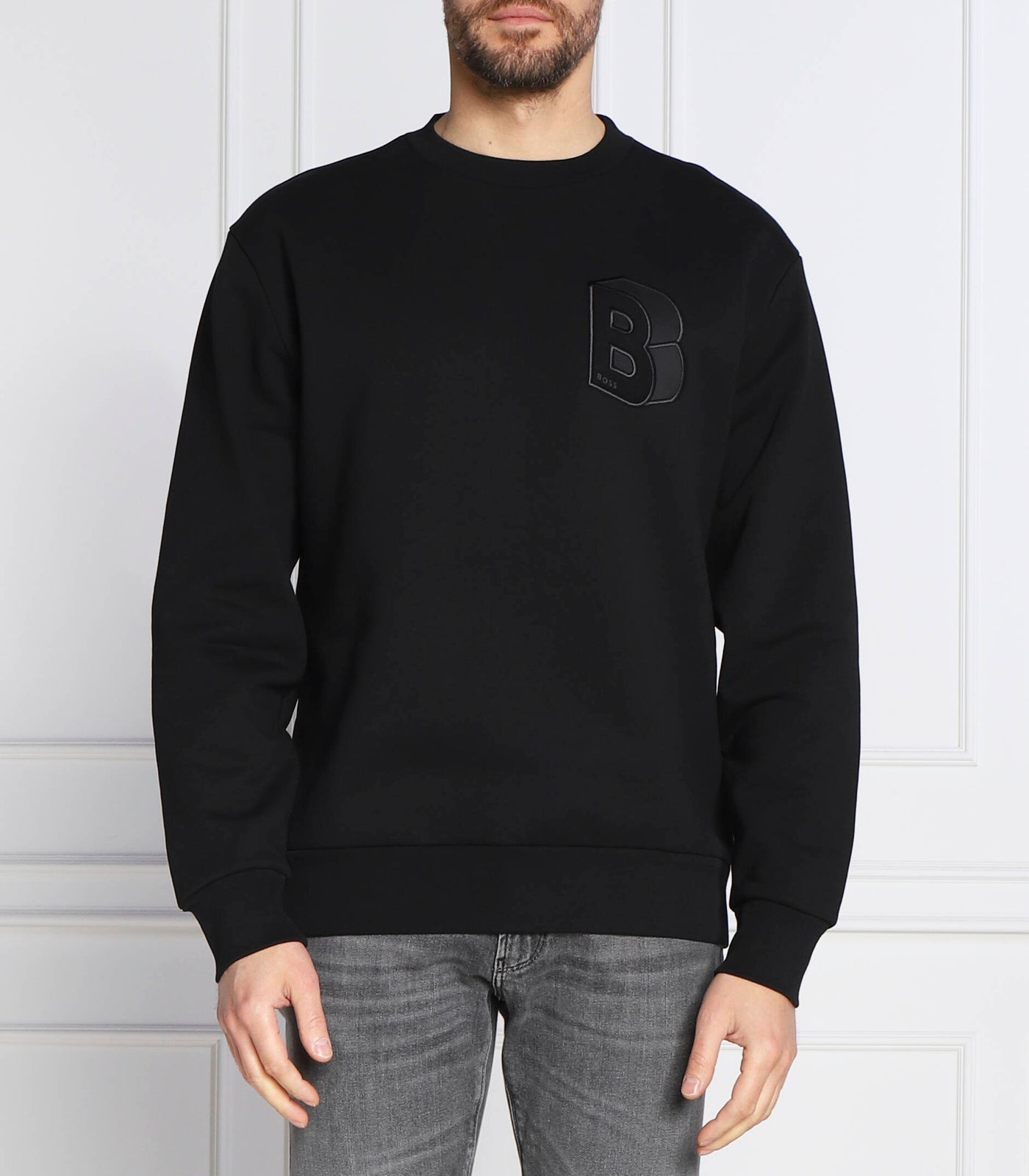 Men's Hugo Boss Stadler Pullover - Black