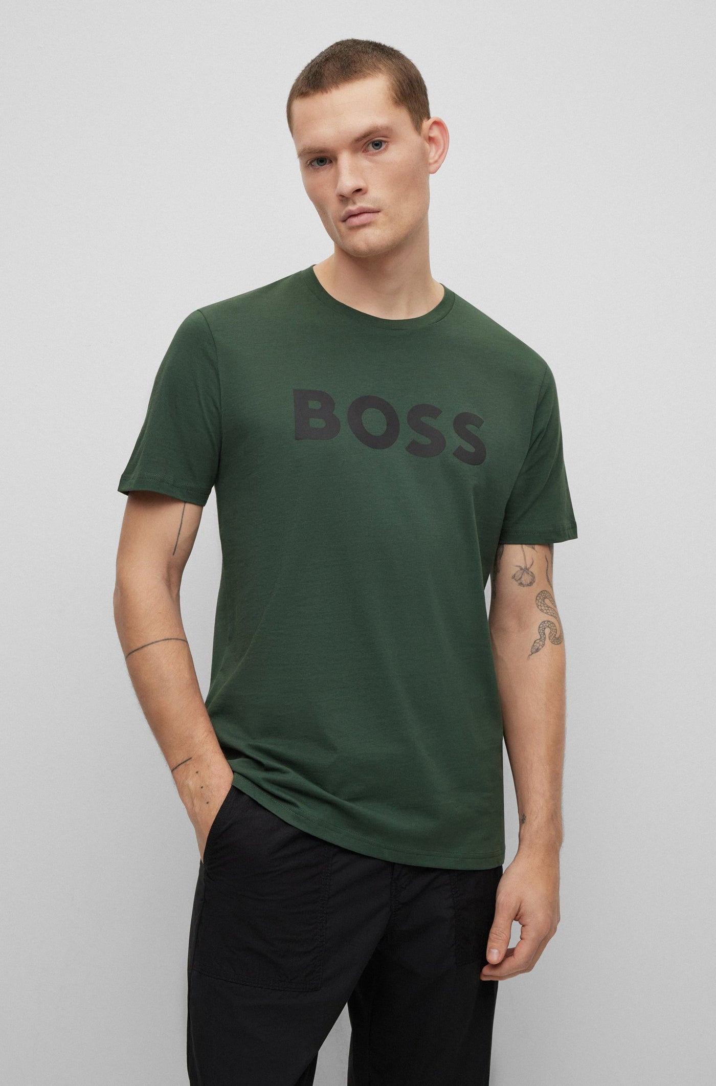 Men's Hugo Boss Thinking 1 T-shirt - Green