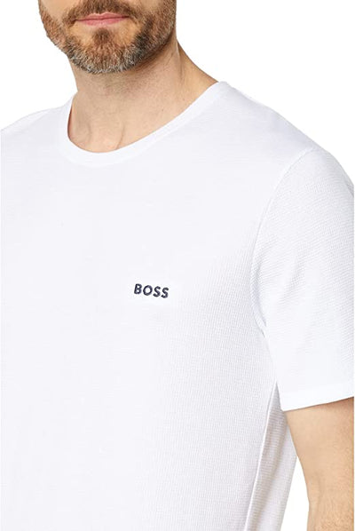 Men's Hugo Boss Waffle T-shirt - white