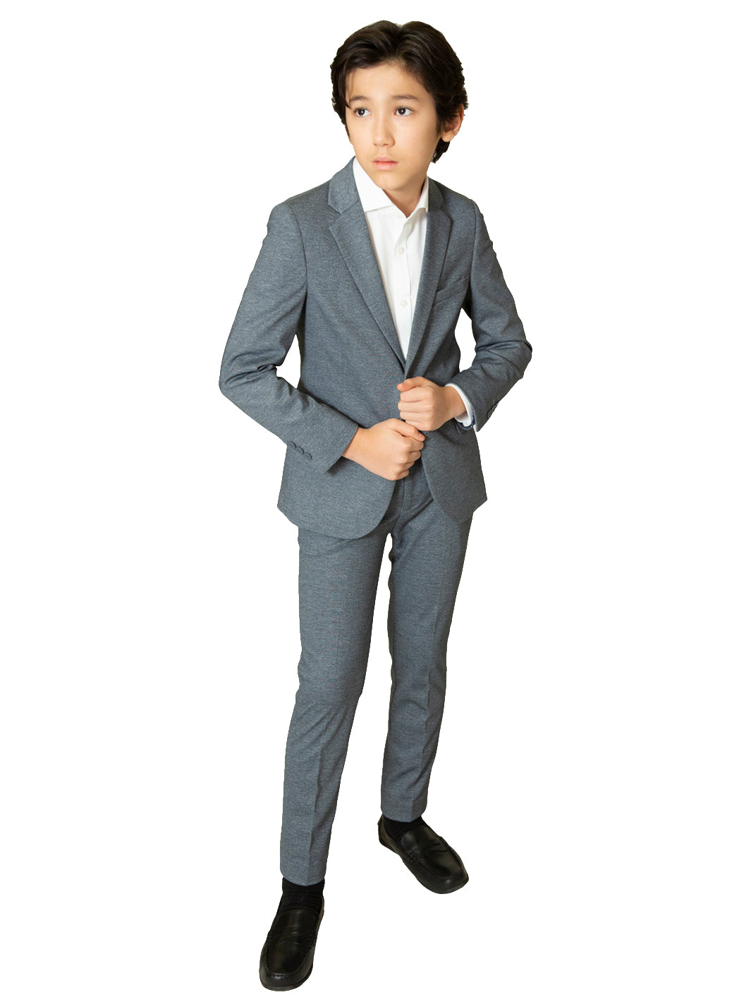 Boy's Soho Stretch Suit - Grey