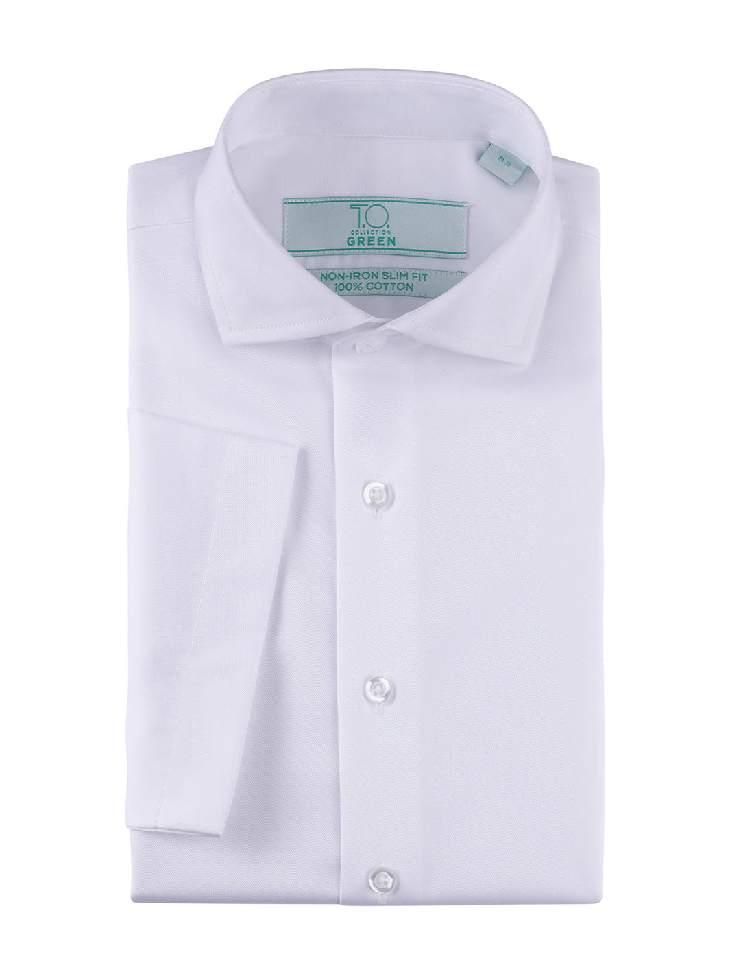 Boy's Green Label White Non Iron Dress Shirt Short Sleeve / Slim / 20 Boy's Green Label White Non Iron Dress Shirt Short Sleeve / Slim / 20