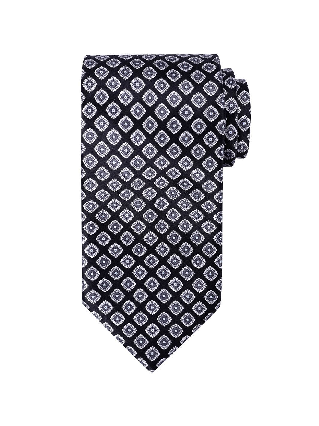 Stefano Ricci Black and Grey Tie