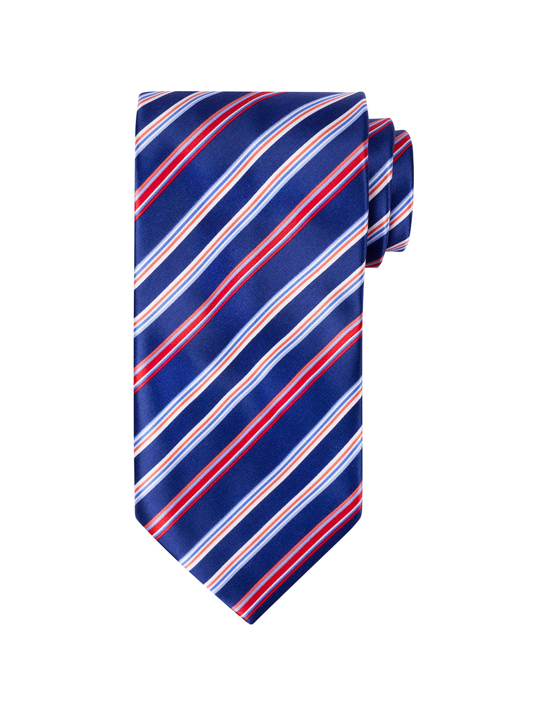 Stefano Ricci Red and Blue Stripe Tie