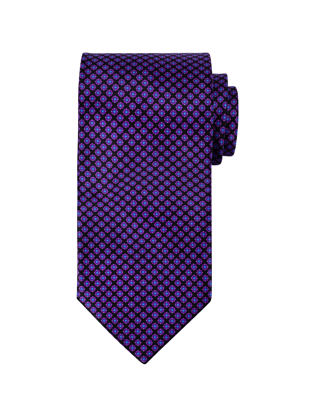 Men's Stefano Ricci Flower Tie - Purple