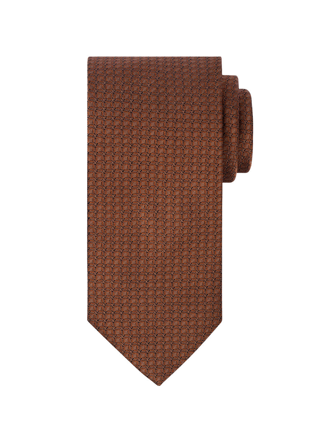 Men's Titanium Design Tie - Orange