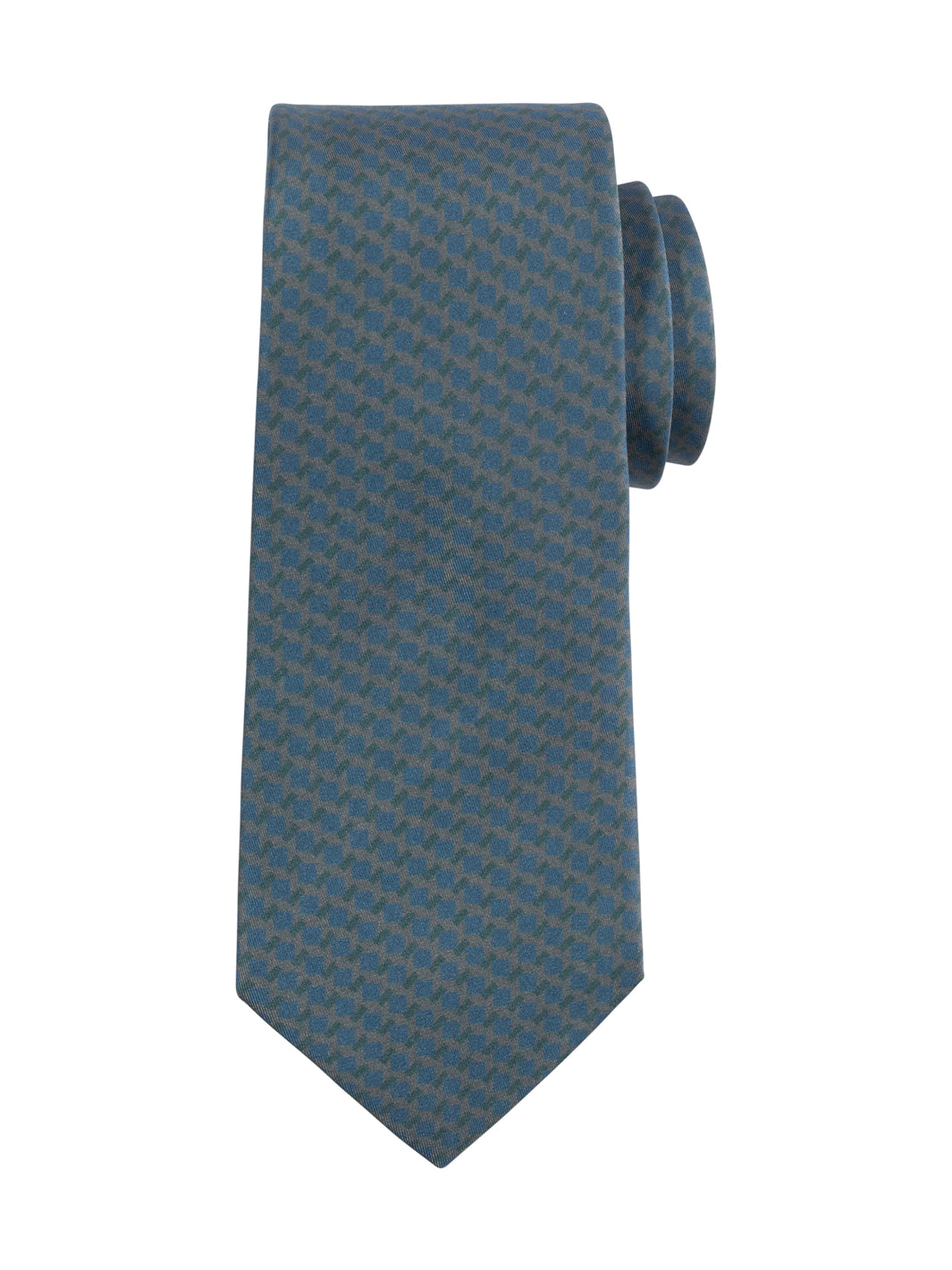 Rivelli Mens Grey Patterned Tie