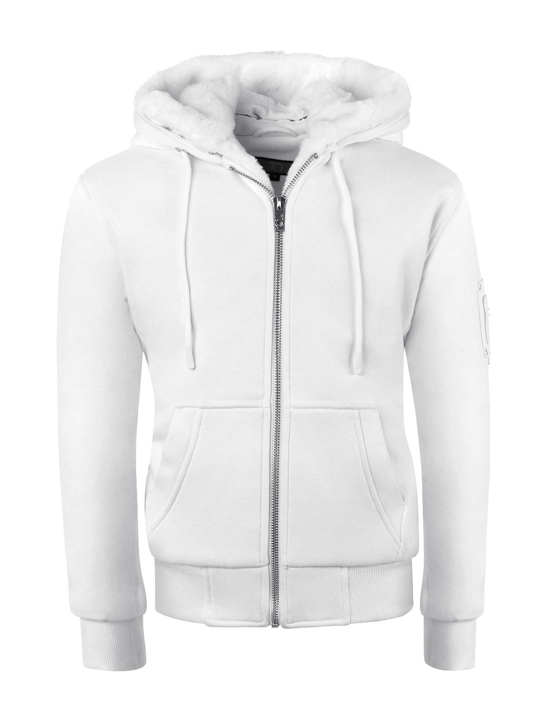White Hoodie with White Fur